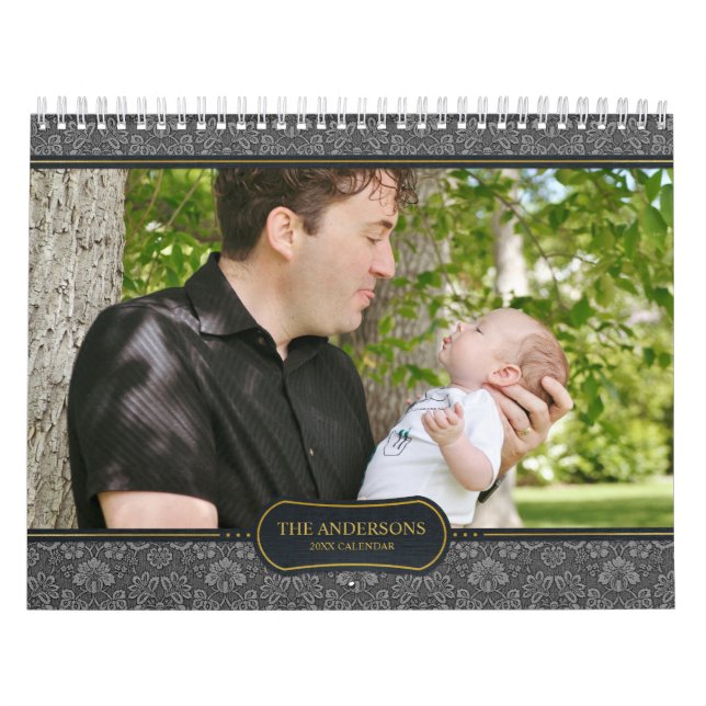 Photo Calendar Template 2024 Custom Family Picture (Cover)