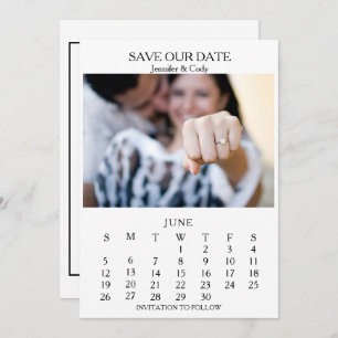 Photo Calendar Wedding Easy Read Save The Date