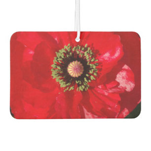 Photo California Red Poppy flower  Car Air Freshener
