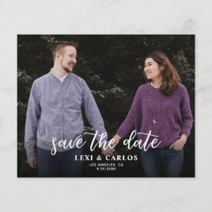 Photo & Calligraphy 2B Darker Horizo Save the Date Flyer