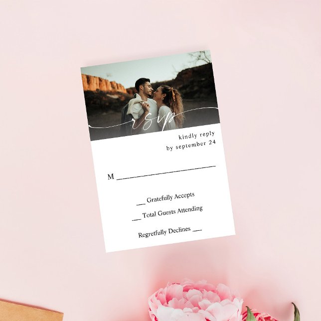 Photo & Calligraphy 3 Mod Horizontal no Meal RSVP (Creator Uploaded)