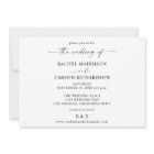 Photo & Calligraphy 3BF Mod Horizontal Wedding Inv