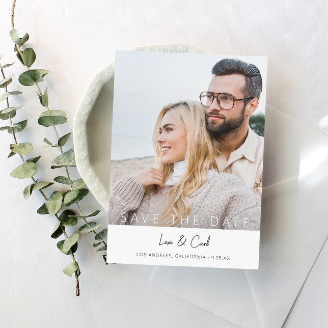 Photo & Calligraphy 5 MOD V Save the Date Invitation (Creator Uploaded)