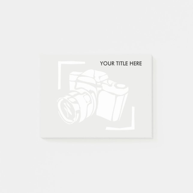 Photo camera watermark image photographer post-it notes (Front)
