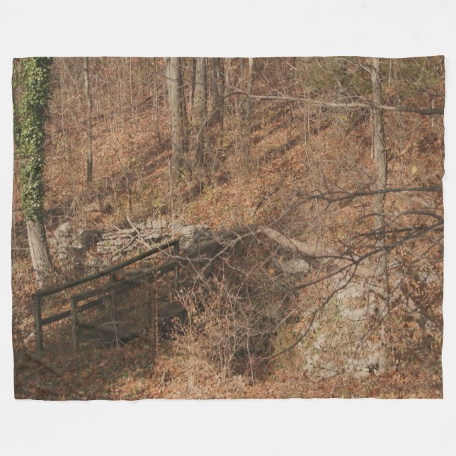 PHOTO CAMO #7 FLEECE BLANKET (Front (Horizontal))