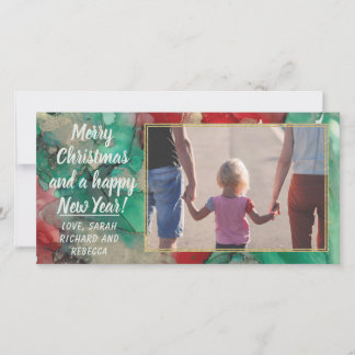 Photo Card "Christmas Reds & Greens"