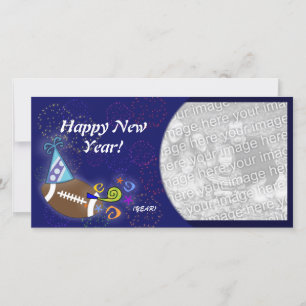 Photo Card - New Year Football