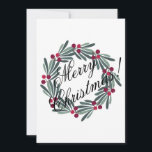 Photo Card Personalise Merry Christmas Script<br><div class="desc">Merry Christmas photo card.  Personalise with your own photo and make it your own.</div>