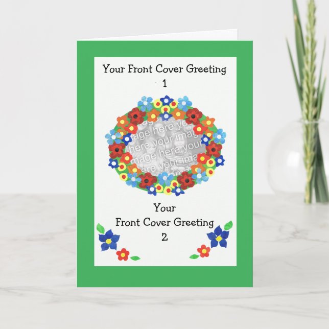 Photo Card to Customise for Any Occasion (Front)