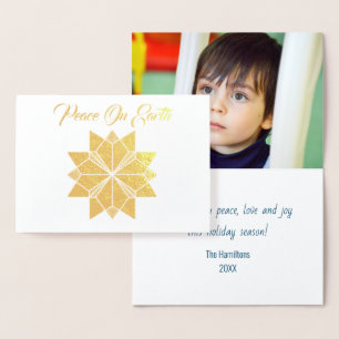 Photo Card w Gold Foil Star