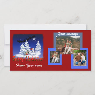 Photo cards for christmas customisable