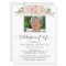 Photo Celebration of Life, Floral Funeral Invite