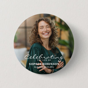 Photo Celebration of Life Memorial Keepsake 6 Cm Round Badge