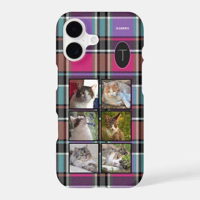 Photo Cell Phone Case - Plaid - HAMbyWG (Back)