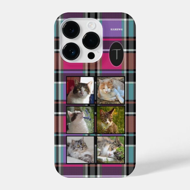 Photo Cell Phone Case - Plaid - HAMbyWG (Back)