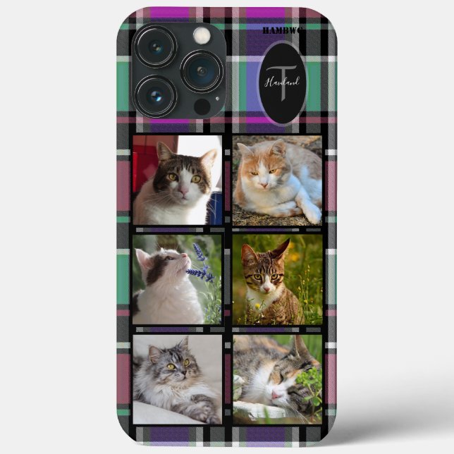 Photo Cell Phone Case Plaid HAMbyWG (Back)