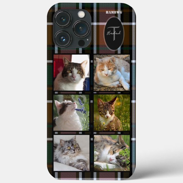 Photo Cell Phone Case - Plaid - HAMbyWG (Back)