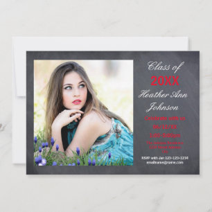 Photo Chalkboard Background - Grad Announcement
