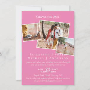 PHOTO Change the Date Plans Postponement ANY Event