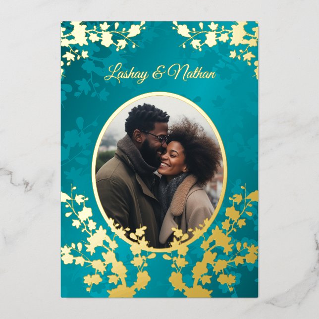 Photo Cherry Blossom  Wedding Turquoise