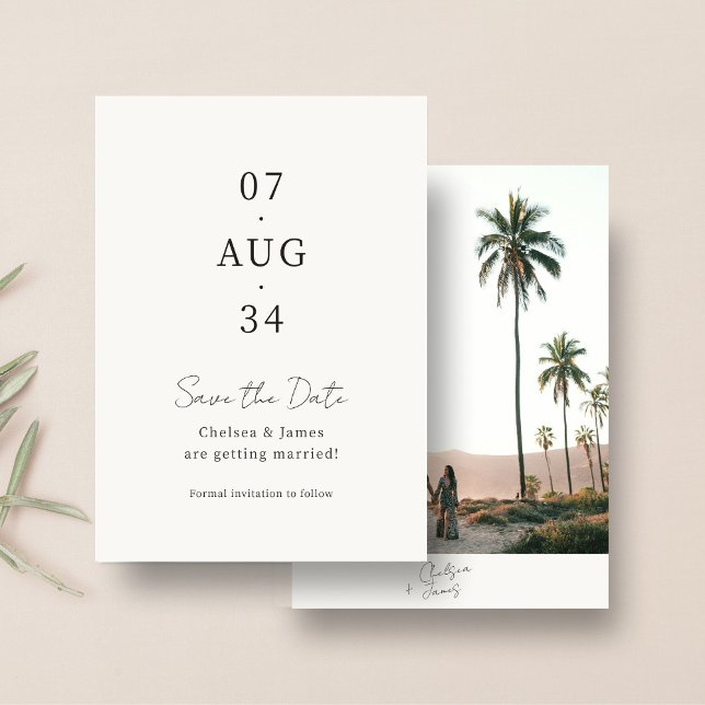 Photo| Chic Minimalist Wedding Save the Date (Creator Uploaded)