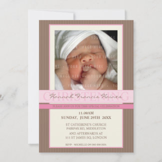 PHOTO CHRISTENING INVITES :: elegance 2P