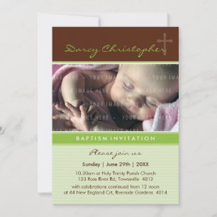 PHOTO CHRISTENING INVITES :: faith 7P