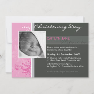 PHOTO CHRISTENING INVITES :: posh 2L