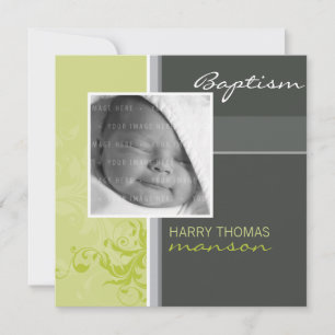 PHOTO CHRISTENING INVITES :: posh 4SQ
