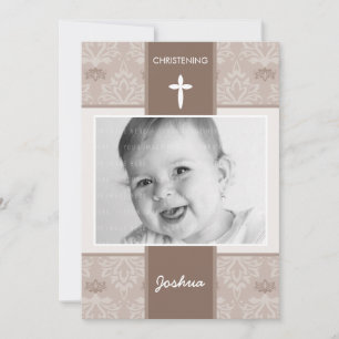 PHOTO CHRISTENING INVITES :: pretty 4P