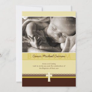 PHOTO CHRISTENING INVITES :: pure 4 P