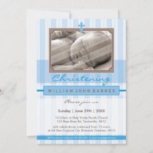 PHOTO CHRISTENING INVITES :: stylishly 4P