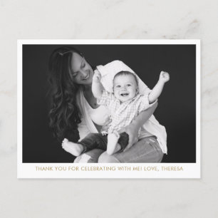 Photo Christian Mother's Blessing Party Thank You Postcard