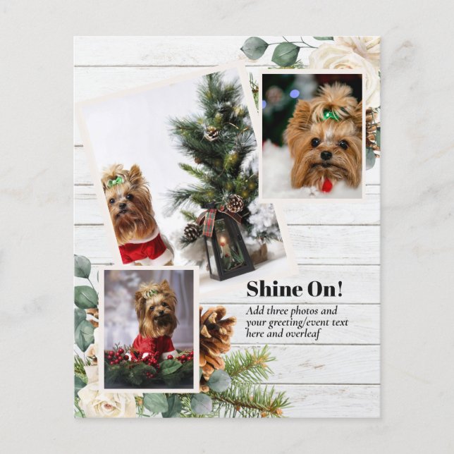 PHOTO CHRISTMAS - Add 3 Family Photos  Flyer (Front)