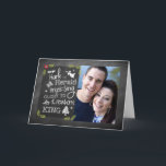 Photo Christmas Card, Chalkboard, Hark the Herald Card<br><div class="desc">Hark the Herald Angels Sing is a beloved classic and Christian Christmas song. These words,  on a trendy chalkboard look is the foundation for a photo Christmas card. Add your picture very easily,  and personalise the inside by adding your family name.</div>