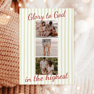 Photo Christmas Cards, Glory to God Religious Card