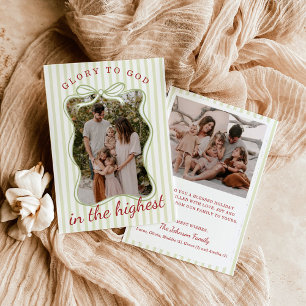 Photo Christmas Cards, Glory to God Religious Card