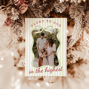 Photo Christmas Cards, Glory to God Religious Card