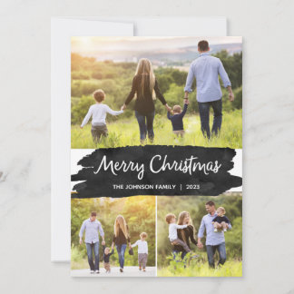 Photo Christmas Cards with Three Pictures