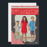 Photo Christmas Chalkboard Card<br><div class="desc">Fun and Unique Christmas Card for your family!</div>