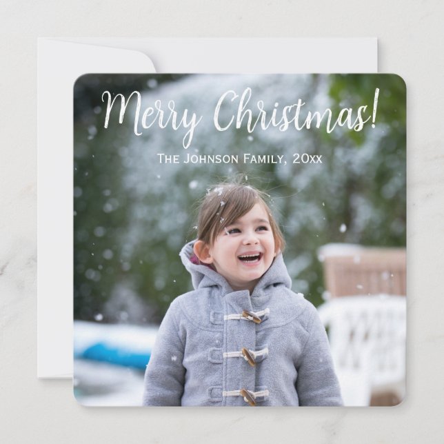 Photo Christmas Greetings Card (Front)