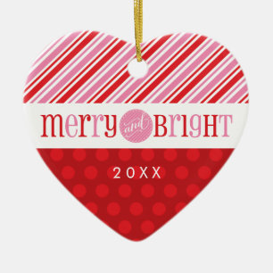 PHOTO CHRISTMAS HEART ORNAMENT :: merry & bright 2