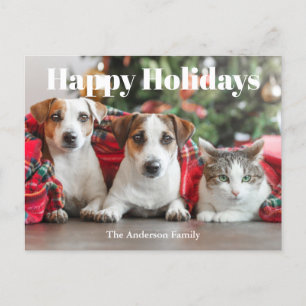 Photo Christmas  Holiday Postcard