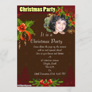 Photo Christmas Ivitation Invitation