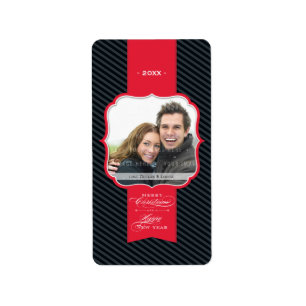 PHOTO CHRISTMAS LABELS :: lapel 4P