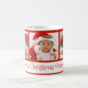 Photo Christmas Mug Coffee Cup for Grandma