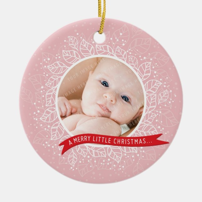 PHOTO CHRISTMAS ORNAMENT :: winter foliage 3 (Front)