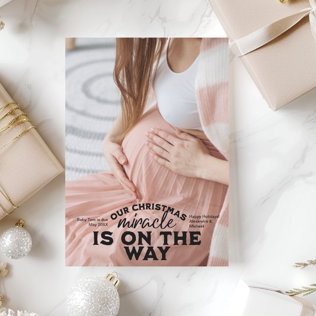 Photo Christmas Pregnancy Announcement (Creator Uploaded)