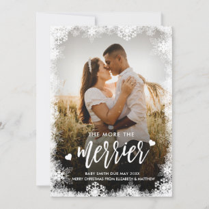 Photo Christmas Pregnancy Announcement Cards