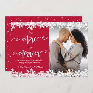 Photo Christmas Pregnancy Announcement Cards